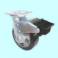 铝芯橡胶轮-活动双刹