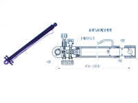 驾驶室翻转油缸总成ZF-AE2天龙双缸右